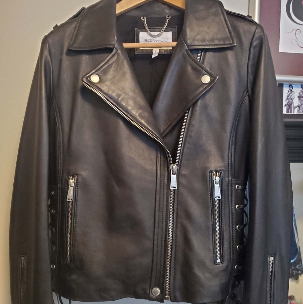 BCBG Leather Moto